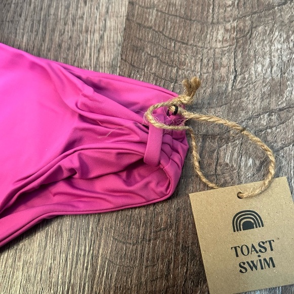 Free People x Toast Swim Apex Top & Cinch Bottom Size XS Purple Orchid - Picture 8 of 10